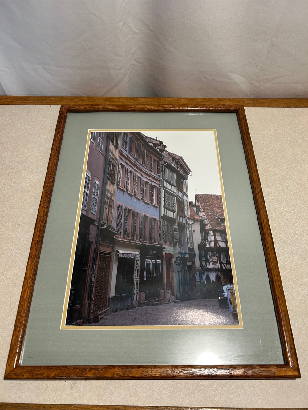 Vintage Original Framed Photography Colmar Alsace France by P-H Heubel Mar 2005